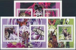 Scouts; Wild Animals perforated + imperforated set + mini sheet set (Mi 1649 A+B missing) Cserkész; ...