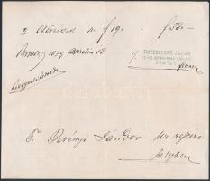 cca 1860-1880 4 db régi pesti iparos fejléces számlája