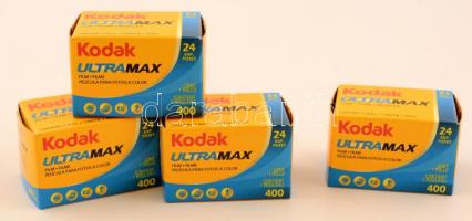 Kodak Ultramax 24-es színes film fényképezőgéphez, 4 db bontatlan doboz