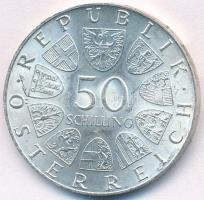 Ausztria 1974. 50Sch Ag "Bécsi Nemzetközi Kertészeti Kiállítás" T:2 
Austria 1974. 50 Sch...