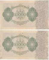 Németország / Weimari Köztársaság 1922. 10.000M (4x) sorszámkövetők T:I- 
Germany / Weimar Republic...