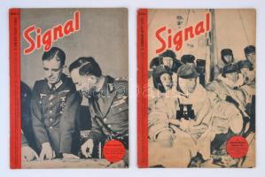 1942 A Signal képes háborús lap  2 száma magyar nyelven különféle érdekes írással és képpel