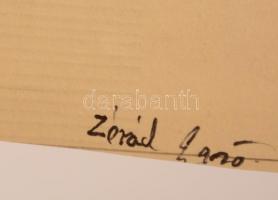 Zorád jelzéssel: Betyár. Vegyes technika, papír, 38×27 cm