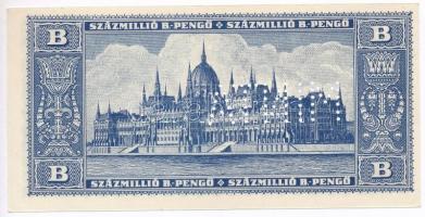 1946. 100.000.000BP hamis "MINTA" perforációval (with fake overprint) T:I,I-