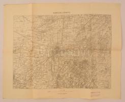 cca 1914 Denreczen és környéke, 1:75.000, M. Kir. Állami Térképészet, Eggenberger-féle Könyvkereskedés pecsétjével, 47×59 cm.