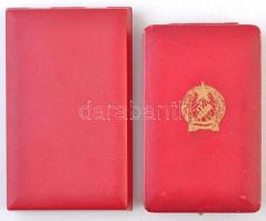 1949. "Magyar Népköztársasági Érdemérem" arany fokozata, aranyozott, zománcozott Br kitünt...