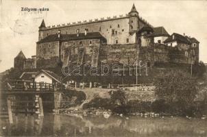 Zólyom, Zvolen; vár híddal, Klein Ármin kiadása / castle with bridge (EK)