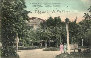 Szávaszentdemeter, Mitrovica; Városi sétatér. Jovan Mihajlovits kiadása / Gradsko Setaliste / promenade