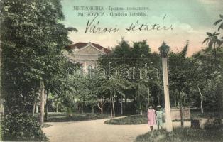 Szávaszentdemeter, Mitrovica; Városi sétatér. Jovan Mihajlovits kiadása / Gradsko Setaliste / promenade