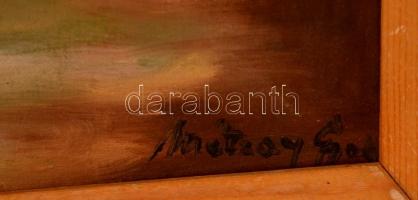 Metzay jelzéssel: Erdőbelső. Olaj, vászon, keretben, 45×30 cm