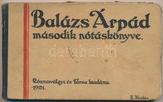 1921 Balázs Árpád Nótáskönyvei, 3 db, megviselt állapotban: 
Balázs Árpád nótáskönyvei I/a-b. Budap...