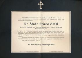 1909 Kassa, Dr. Stöhr Szilárd Antal premontrei kanonok, kir. konviktusi kormányzó, ill. a Ferenc Józ...