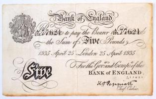 Nagy-Britannia 1937. 10Ł a második világháborús Bernhard művelet hamis bankjegye, elszíneződés az alsó és jobboldali éleken T:III / Great Britain 1937. 10 Pounds fake banknote of Operation Bernhard in World War II, discolored on the bottom and right edges C:F Krause 335.a