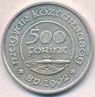 1992. 500Ft Ag "Szent László" T:BU
