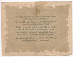 1848. 10Ft "Kossuth bankó", sajtóhiba "BÖRTÖNÖZTETÉSSEL" első "Ö"-n cs...