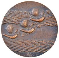 Ligeti Erika (1934-2004) DN "A Kulturális Minisztérium MSZMP Bizottságától a Nagy Októberi Forradalom emlékére" Br plakett (87mm) T:2