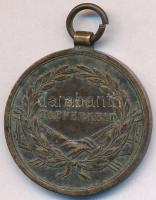 1914. "Ferenc József Bronz Vitézségi Érem" Hadifém kitüntetés mellszalag nélkül T:2,2-
Hu...