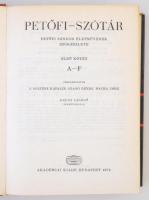 Petőfi Szótár I-IV.  Petőfi Sándor életművének szókészlete. Szerk.: J. Soltész Katalin, Szabó Dénes,...