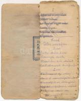 cca 1920-1940 Kézzel írt Halotti ének (Ének Isten nevében - Jertek Mária hívei...)