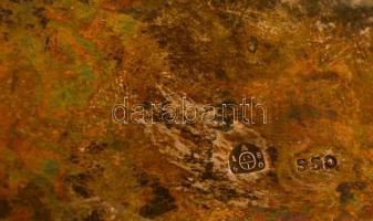 Antik ezüst (Ag.) olaj-ecettartó, jelzett, mesterjeggyel (CCS),  üveg nélkül,  m:21 cm, 20×20 cm, ne...