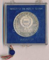 1974. 100Ft Ag "25 éves a KGST" eredeti, plombált, sérült MNB plasztiktokban T:BU patina