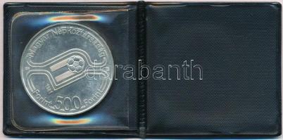 1981. 500Ft Ag "Labdarúgó Világbajnokság 1982" plasztik tokban T:1