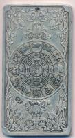 Kína DN "Lábpénz" Buillon, Tigris zodiákus (136,44g/51x96mm) T:2 egyik sarkán reszelésnyom...