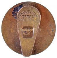 ~1930-1940. "Budapest Székesfőváros Gázművei - Igazolt Gázszerelő Vállalkozója" zománcozot...