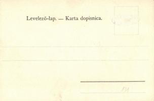 Krapinske Toplice, Kola voze iz Zaboka / map, Art Nouveau litho (Rb)