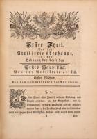 [Joseph Wenzel FürsT von Liechtenstein (1696-1772]: Reglement für das Kaiserlich Königliche gesammte...