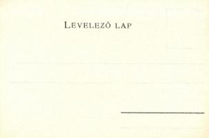 Siófok, Balaton térkép, Károlyi Gy. kiadása, floral litho