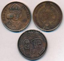 Fritz Mihály (1947-) 1989. "MÉE Székesfehérvár / Albert 1437-1439" Br emlékérem (42,5mm) +...