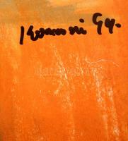 Konecsni jelzéssel: Plakát terv. Kollázs, papír, felcsavarva, 80×47 cm