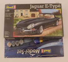 Revell Jaguar E-type autó-modell kompletten, ragasztóval