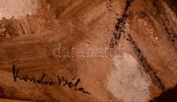 Kondor jelzéssel: Angyal. Vegyes technika, farost, keretben, 86×59 cm