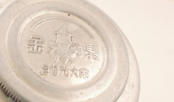 Kínai feliratos termosz, m: 24 cm, d: 13 cm