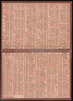 1949 "Boldog új évet és sok főnyereményt kíván a TOTO" - reklámnaptár