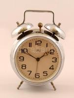 MOM retro vekker, ébresztőóra Működőképes / Vintage alarm clock 20 cm