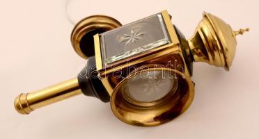 2 db elektromos fiáker-lámpa, égőkkel, müködik / Hire-coach lamp 21 cm