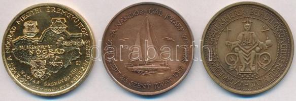 Fritz Mihály (1947-) 1983. "MÉE Szeged / 800 éves Szeged" Br emlékérem (42,5mm) + Garamkes...