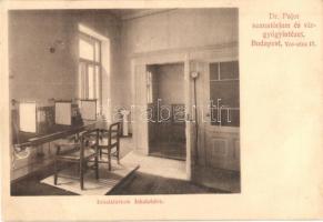 Budapest VIII. Dr. Pajor szanatórium, Inhalatorium, belső, Vas utca 17. Id. Weinwurm Antal