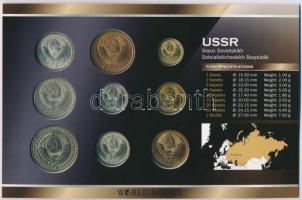 Szovjetunió 1989. 1k-1R (9xklf) forgalmi sor szettben, papírtokban T:1,1-
Soviet Union 1989. 1 Kope...