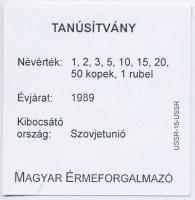 Szovjetunió 1989. 1k-1R (9xklf) forgalmi sor szettben, papírtokban T:1,1-
Soviet Union 1989. 1 Kope...