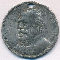 1860. "Széchenyi István - 1860 április" ón halotti emlékérem (29mm) T:3- lyuk, oxidáció