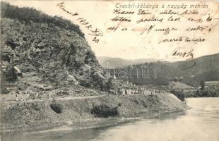 Huszt, Chust; Piros-dombi Trachit (trahit) kőbánya a nagyág mentén, kiadja Ágoston Lajos / mine (EK)