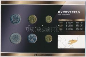 Kirgizisztán 2008. 1T-5S (6xklf) forgalmi sor szettben, papírtokban T:1
Kygyzstan 2008. 1 Tyiyn - 5...