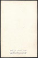 cca 1920-1930 Vidám bohócok társaságában, pecséttel jelzett fotó Sándor Loránt mester rákosszentmihá...