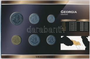 Grúzia 1993. 1th-50th (6xklf) forgalmi sor szettben, papírtokban T:1,1-
Georgia 1993. 1 Thetri - 50...