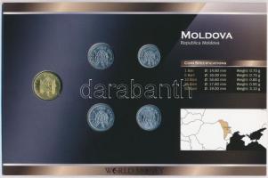 Moldova 2006-2008. 1b-50b (5xklf) forgalmi sor szettben, papírtokban T:1,1-
Moldova 2006-2008. 1 Ba...