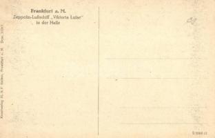 Zeppelin-Luftschiff "Viktoria Luise" in der Halle, Frankfurt a. M.; Kunstverlag H. & F...